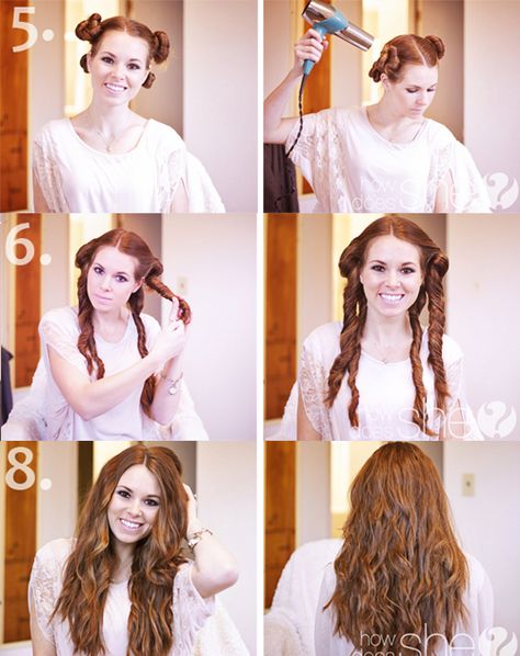 Beachy waves for hair - tried this and loved the result! I have a lot of hair and divided into 6 sections. Also skipped using pony tail holders. After Shower Hairstyles, Shower Hairstyles, Beach Curls, Hair Without Heat, Different Hairstyles, Hair Waves, Hair Dos, Hair Designs, Diy Hairstyles