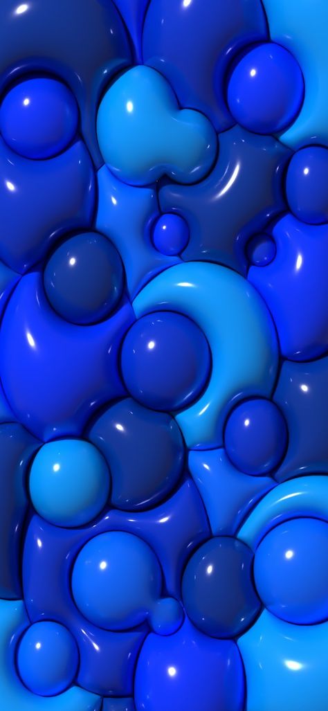 Blue Puffy Wallpaper, Blue Bubbles Wallpaper, 3d Bubble Wallpaper, 3d Bubbles, Bubble Wallpapers, Puffy Wallpaper, Slime Wallpaper, 3d Wallpaper Iphone, Jelly Wallpaper