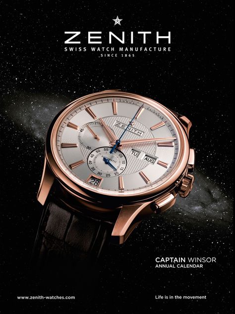 Advertisement - macro // Zenith timepiece Men Assessories, Watch Advertisement, River Time, Watch Ads, Watch Image, Zenith Watches, Photo Arrangement, 광고 디자인, Classic Wallpaper