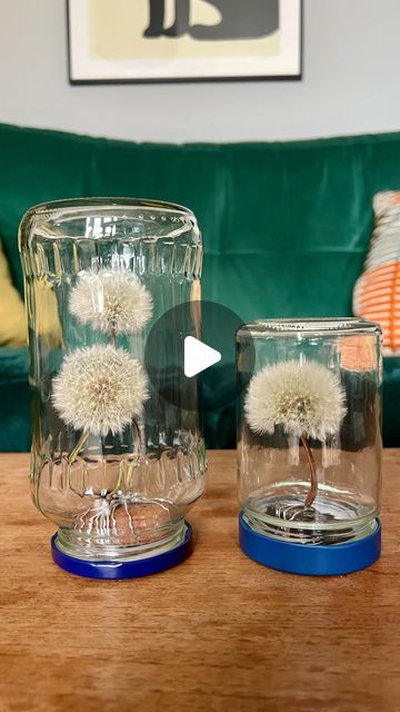 Preserving Dandelion Flowers, How To Preserve Dandelion Puffs, Preserving Dandelion Puffs, Preserve Dandelion Puff, Dandelion Gift Ideas, Dandelion Preschool Craft, Dandelion In A Jar, Dandelion Threading, Everlasting Dandelion