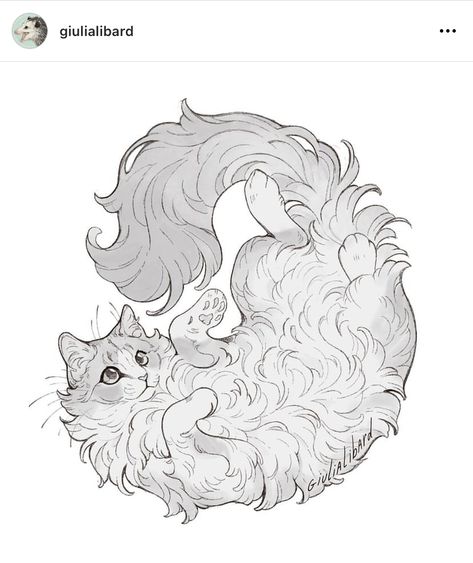 Redbubble Ideas, Long Hair Drawing, Apple Tattoo, Cartoon Cat Drawing, Copic Drawings, Tatoo Inspiration, Cats Art Drawing, Cat Plants, Cat Tattoo Designs