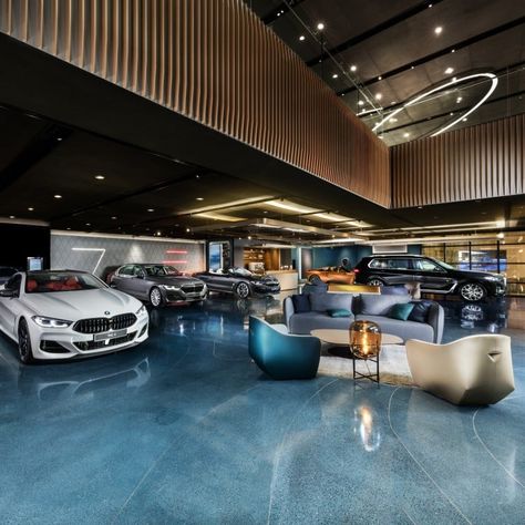 BMW’s new flagship showroom for luxury cars — a meticulously curated experience | South China Morning Post Bmw Car Showroom, Garage Shoe Storage, Car Showroom Interior, Car Showroom Design, Luxury Car Brands, Cars Room, Bmw S, Showroom Interior Design, Garage Lighting