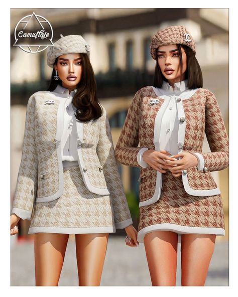 VOUGE GIRL Chanel Collection (8 items) - Dress + 2 Sets + Coat | Patreon Sims Chanel Cc, Sims 4 Preppy Clothes, Sims 4 Prada Cc, Sims 4 Cc Clothes Patreon Women, Sims 4 Rich Girl Cc, Sims 4 Cc Outfits Sets, Rich Sims 4 Cc, Sims 4 Luxury Cc Clothes, Sims 4 Chanel Cc