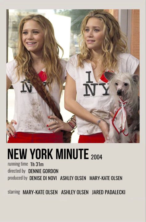 New York Minute Movie, New York Movie, Alt Posters, Film Polaroid, Movies To Watch Teenagers, Posters Minimalist, Comfort Movies, New York Minute, Iconic Movie Posters