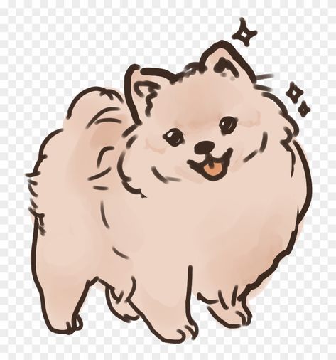 Pomeranian Drawing, Pomeranian Cartoon, Chibi Dog, Dog Design Art, Art Chibi, Japanese Spitz, Cute Pomeranian, Anime Drawing Books, Cartoon Png