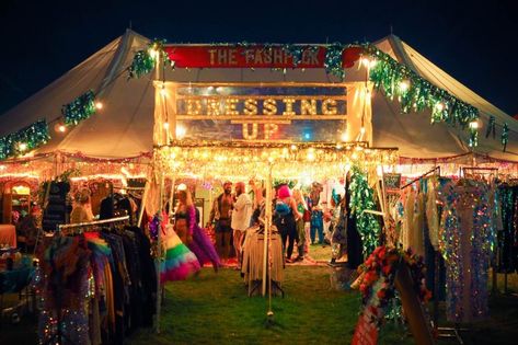 Shambala Festival, Teddy Bear Chair, Sequin Bra Top, Glitter Beards, Vintage Playsuit, Laser Cut Necklace, Sequin Bra, Blundstone Boots, Secret Location