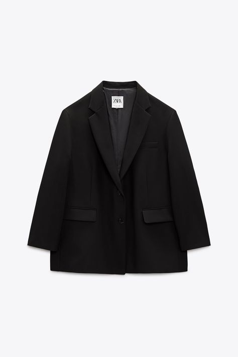 https://www.zara.com/br/pt/blazer-oversize-com-aberturas-p02010787.html?v1=251162508&v2=2038158 Single Clothes, Basic Blazer, Zara Blazer, Nyc Fashion, Oversized Blazer, White Blazer, Black Blazer, Zara United States, Black Blazers