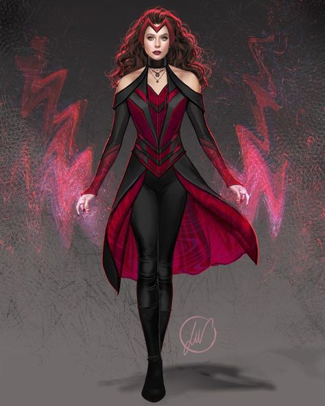 Mcu Concept Art, Fanfic Outfits, Mcu Art, Spirit Woman, Superhero Costumes Female, The Scarlet Witch, Superhero Suits, Karakter Marvel, Mask Drawing