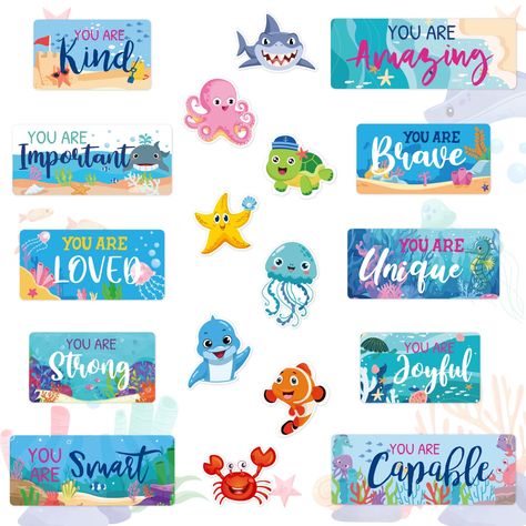 PRICES MAY VARY. Sufficient Quantity - The package comes with 26pcs ocean theme decoration cut-outs set and 60pcs glue points, large quantity and rich styles for your daily decorations. Under the Sea Theme - Various under the sea designs in cartoon style, shark, octopus, jellyfish, starfish, sea turtle, etc., combined with diverse inspirational quote posters to encourage students, vividly show the underwater scene, great supplies for classroom bulletin board decorations. Easy to Use - There are Ocean Classroom Decorations Sea Theme, Nautical Classroom Theme Bulletin Boards, Under The Sea Daycare Theme, Octopus Classroom Decoration, Ocean Theme Preschool Classroom, Underwater Classroom Theme, Under The Sea Classroom Theme, Under The Sea Poster, Underwater Classroom