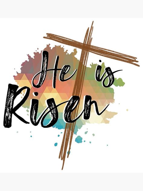 "He is Risen | Easter | Religious | Christian" Greeting Card for Sale by GardenSwingArt | Redbubble He Is Risen Art, Faith Shirts, Christian Greeting Cards, He Is Risen Easter, Cameo Crafts, Prayers Of Encouragement, Silhouette Cameo Crafts, Positive Quotes Wallpaper, Jesus Drawings