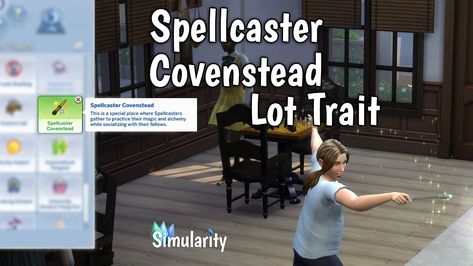 This lot trait was created so that all the Spellcasters could have a place to meet and practice their magic or alchemy or start a duel! Sims Spellcaster, Sims 4 Lot Traits, Sims 4 Realm Of Magic, Play Sims 4, Sims 4 Studio, Sims 4 Mm Cc, Play Sims, Sims 4 Mm, Sims Hair