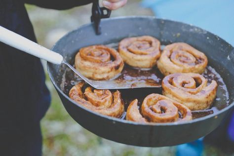 5 Incredibly Useful Backcountry Baking Techniques Cinnamon Bun Recipe, Gluten Free Cinnamon Rolls, Camping Menu, How To Make Dough, Camp Stove, Cinnamon Recipes, Cinnamon Bun, Backpacking Food, Bun Recipe