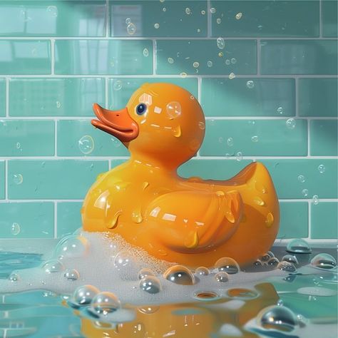 Download this free illustration of Ai Generated Rubber Duck Bath from Pixabay's vast library of royalty-free stock images, videos and music. Rubber Duck Illustration, Rubber Duck Art, Bath Illustration, Lucky Ducks, Duck In Water, Bath Duck, Duck Bath, Duck Illustration, Ebook Cover Design