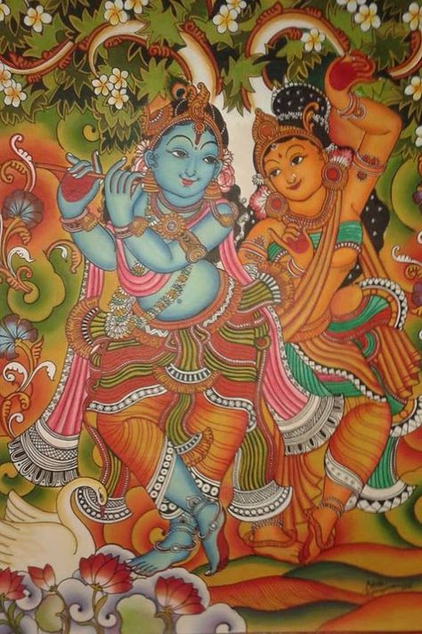 muralpaintings - Gallery Cow Mural, Ideas Painting Canvas, Mysore Painting, Mural Art Design, Mural Paintings, Kerala Mural Painting, Kalamkari Painting, Buddha Art Painting, Canvas Paint