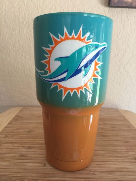 Miami dolphins RTIC tumbler by Bulldoghydrographics on Etsy https://www.etsy.com/listing/469280185/miami-dolphins-rtic-tumbler Miami Dolphins Logo Svg, Miami Dolphins Cornhole Boards, Miami Dolphins Tumbler, Miami Dolphins Man Cave, Miami Dolphins Players, Miami Dolphins Helmet, Nfl Miami Dolphins, Metal Tumblers, Old Logo