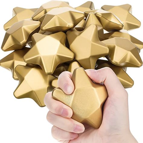 24 Pieces 3.1 Inch Star Stress Ball Stress Relief Balls Star Foam Stress Balls Star Party Favors Foam Stars Balls for Kids Adults Student Prizes Party Bag Fillers Fun Birthday Party Favors (Gold) Star Party Favors, Student Prizes, Party Favors For Adults, Fun Birthday Party, Happy Party, Star Party, Party Bag Fillers, Party Bag, Birthday Fun