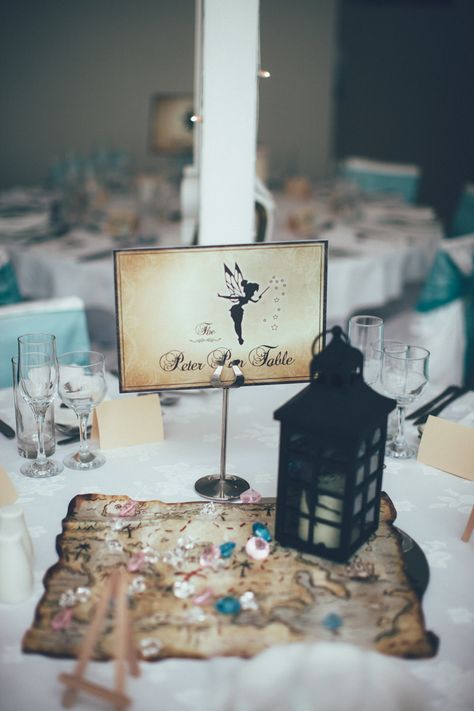 Disney Weddings, Peter Pan Centerpieces, Peter Pan Halloween, Peter Pan Wedding, Peter Pan Decor, Debut Theme, Disney Graduation, Quinceañera Ideas, Disney Inspired Wedding