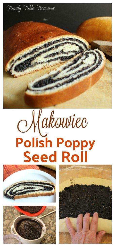 Polish Poppy Seed Roll Poppyseed Roll Recipe, Polish Pastry, Poppy Seed Recipes, Poppy Seed Roll, Flowers Pansies, Garden Peonies, Poppy Seed Filling, Poppy Seed Bread, Slovak Recipes