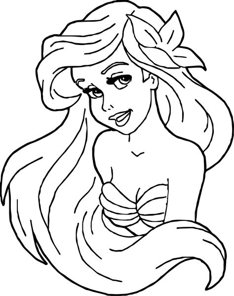 nice Ariel Mermaid Girl Coloring Page Little Mermaid Coloring Pages, Ariel Color, Ariel Coloring Pages, Disney Princess Colors, Disney Princess Coloring Pages, Cartoon Coloring, Mermaid Pictures, Mermaid Coloring Pages, Princess Coloring Pages