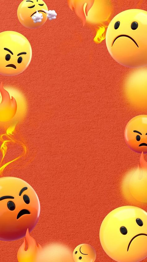 Emojis Background, Angry Background, Angry Emoticon, 3d Wallpaper Background, Rendering Background, Angry Emoji, Emoji Backgrounds, Yoga Poses Advanced, Fun Wallpaper