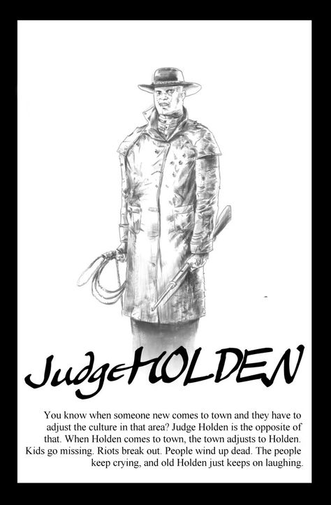 Judge Holden Art, Judge Holden Blood Meridian, Blood Meridian Art, Judge Holden, Gothic Catholic, Western Horror, Passengers Movie, Blood Meridian, Four Horseman