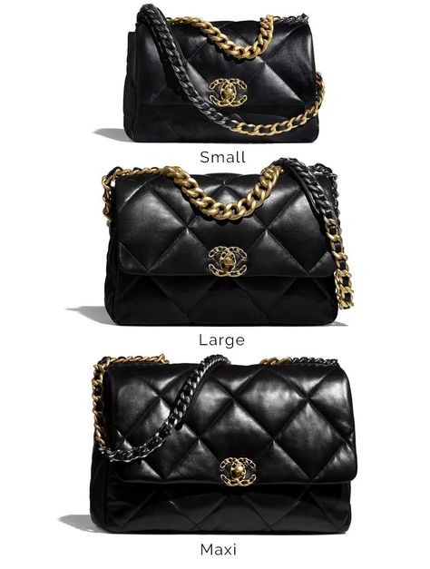 Chanel 19 Handbag, Chanel19 Bag Outfit, Chanel Small Flap Bag Outfit, Chanel 19 Bag Outfit, Small Bag Outfit, Channel Handbags, Chanel 19 Flap Bag, Chanel Bag Outfit, Black Designer Bags