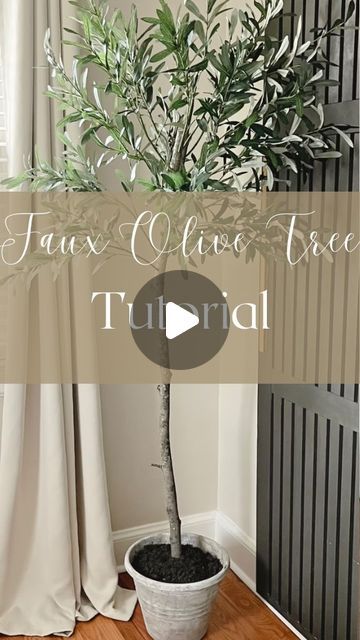 Diy Olive Branch Tree, Artificial Trees Indoor Decor Diy, How To Make A Faux Tree, Olive Tree Diy, Diy Faux Olive Tree, Diy Faux Tree, Diy Olive Tree, Fake Indoor Trees, Faux Tree Branches