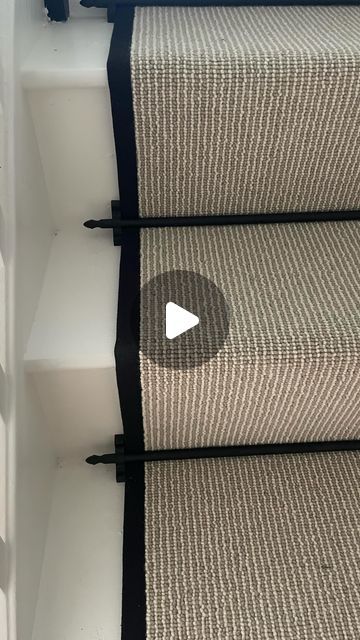 Apryl on Instagram: "This glow up was one of my favourite to do - apart from painting the spindles ❌  #stairs #staircase #stairdesign #stairrunner #carpet #stairtransformation #renovation #reno #renovations #staircases #ourrenovationproject #diy #diyproject" Carpet Ideas For Stairs And Landing, Staircase Renovation Ideas, Diy Carpet Stairs, Staircase Flooring Ideas, Staircase Ideas Carpeted, Stairs Runner Carpet, Stair Carpet Ideas Colour, Runner Carpet Stairs, Staircase Carpet Ideas