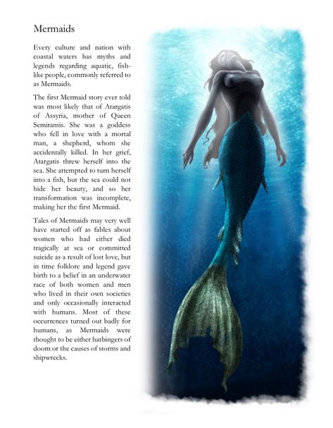 Mermaids Mythology, Siren Tail Aesthetic, Merrow Mermaid, Siren Creature, Goddess Of The Ocean, Mermaid Spells, Mermaid Mythology, Mystical Creatures Mythology, Siren Tail