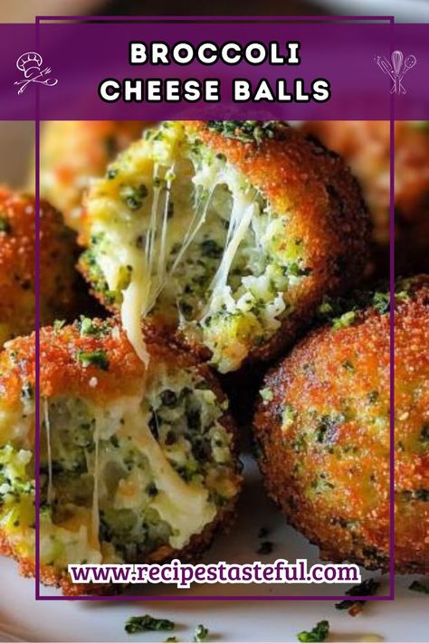 A delicious appetizer or snack that’s crispy on the outside and cheesy on the inside. These Broccoli Cheese Balls are perfect for dipping or enjoying on their own! Broccoli Balls Recipe, Broccoli Cheese Balls, Cheesy Snacks, Cheese Balls Recipe, Cheesy Snack, Cheese Ball Recipes, Broccoli Cheese, Cheese Balls, Quick Weeknight Meals