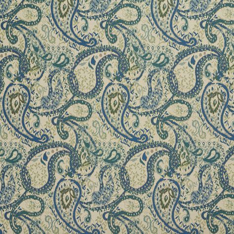 10740-01 Waverly Fabric, Fabric Stains, Blue Stain, Paisley Fabric, Woven Pattern, Pierre Frey, Paisley Pattern, Blue Hues, Fabric By The Yard