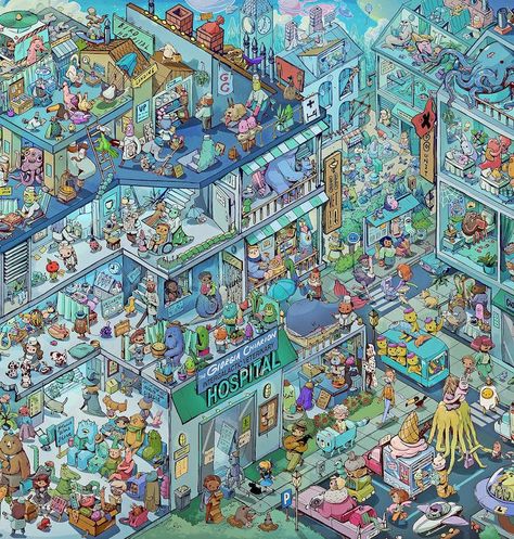 Kids can seek-and-find drawings of themselves in the new Where Are You...? custom seek-and-find books from Wonderbly I Spy Books, Seek And Find, Wheres Wally, 동화 삽화, Wheres Waldo, Isometric Art, Search And Find, Fun Challenges, Personalized Books