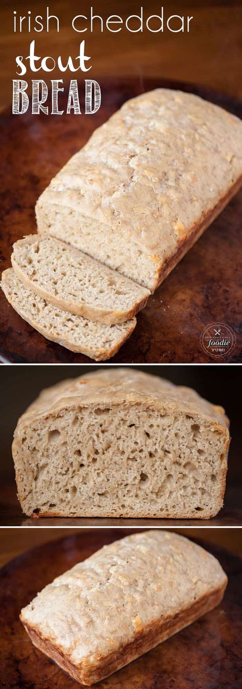 You won't believe how easy it is to make this wonderfully delicious, perfectly fluffy and moist, slice-able Irish Cheddar Stout Bread. #bread #cheddar #irish #stout #recipe Wheat Sandwich Bread Recipe, Homemade Whole Wheat Bread, Honey Wheat Bread, Whole Wheat Sourdough, Wheat Bread Recipe, Homemade Bread Recipes Easy, Sandwich Bread Recipes, Homemade Bread Easy, Honey Wheat