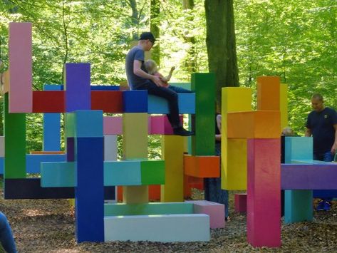 Playground Aesthetic, Playground For Adults, Mc Ideas, Forest Resort, Adult Playground, Handmade Games, Presentation Boards, Space Painting, Public Realm