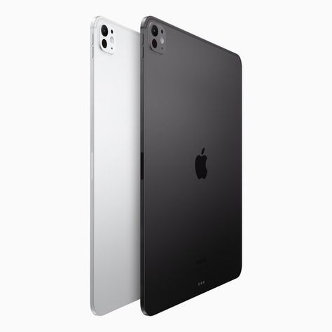 Apple has announced the new iPad Pro with the new M4 processor! - Thinnest iPad ever in both 11 and 13inch sizes. 5.1 and 5.3mm respectively - two OLED screens working in "tandem" for 1600nits peak brightness. - new option includes Apples nanotexture matte screen. - new single 12mp camera design on the rear. Ipad Pro M4 13 Inch, Ipad Pro M4, Ipad 13 Pro, Ipad 11 Pro, Camera Design, New Ipad Pro, Iphone Obsession, Inspo Pics, Apple Ipad Pro