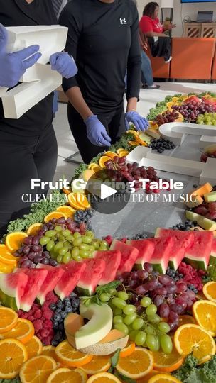 Fruit Charcuterie Table, Fruit Display Wedding, Fruit Table, Fruit Display, Grazing Tables, Eat Local, Event Catering, Cleveland, Link In Bio