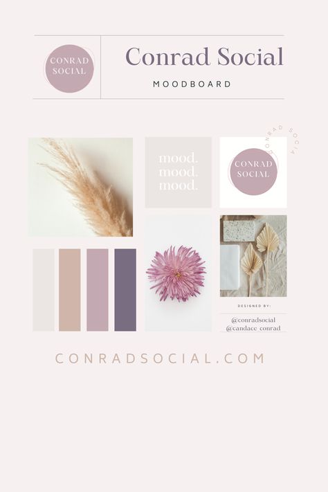 Feminine Color Palette Colour Schemes, Feminine Brand Board, Purple Brand Palette, Purple Branding Board, Purple Branding Design, Feminine Branding Logo Color Palettes, Social Media Color Palette, Psychodynamic Theory, Website Color Palette Branding