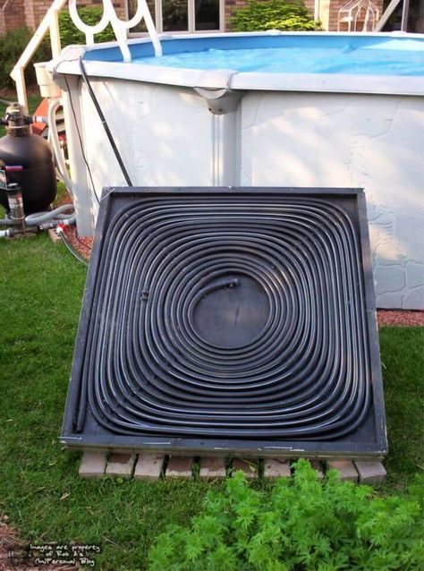 12 Inexpensive DIY Solar Pool Heater Projects You Can Install By Yourself Diy Pool Heater, Solar Pool Heater Diy, Solar Heater Diy, Piscina Diy, Solar Pool Heaters, Diy Heater, Swimming Pool Heaters, Solar Pool Heater, Solar Shower