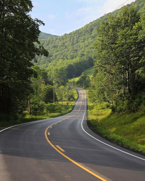 Beautiful Roads Photography, Day Trips From Nyc, Road With Trees, Road Scenery, Bakgerand Photo, Road Aesthetic, Day Trip To Nyc, Road Background, Nature Road