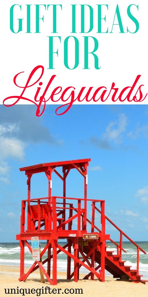 Gift Ideas for Lifeguards | Thank you presents for swimming instructors | Pool attendant gifts | Christmas presents for a Lifeguard | What to buy a Lifeguard Lifeguard Appreciation Ideas, Lifeguard Gifts, High Funny, Guard Gifts, Gourmet Gift Box, Lifeguard Chair, Swim Instructor, Coffee Gift Basket, Small Thank You Gift