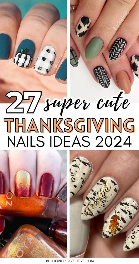 Explore 25 stunning short fall nail designs to keep your nails looking trendy this autumn. Get inspired with warm, cozy, and creative ideas for fall! Almond Nails Thanksgiving Designs, Nails For Wine Country, Thanksgiving Nail Art Designs Fall, Pumpkin Plaid Nails, Holiday Nail Ideas Summer 2024, Fall Thanksgiving Nails Design, Scandinavian Nail Art, Fall Fingernail Designs, 2024 Autumn Nails