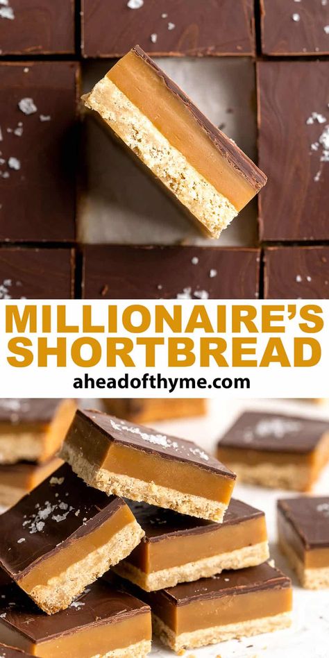 Millionaire\'s Shortbread Easter Millionaire Shortbread, Shortbread Millionaire Bars, Millionaires Shortbread Bars, Millionaire Bars Food Network, Billionaire Bars Recipe, Million Shortbread, Million Dollar Cookie Bars, Million Dollar Shortbread Bars, Millionaire Shortbread Recipe Easy