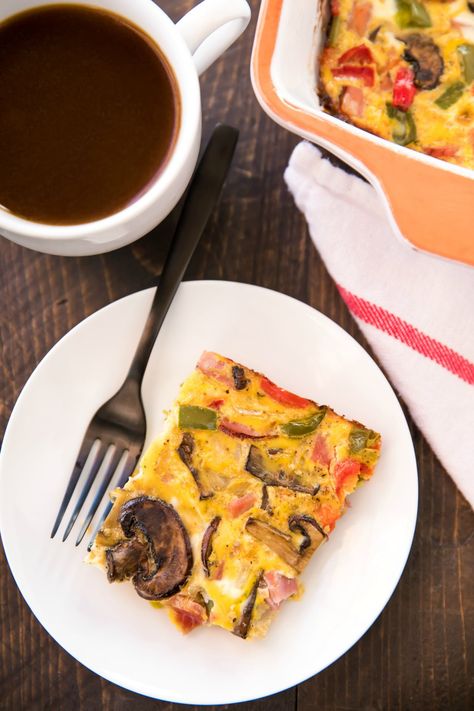 The Denver Omelet is a classic flavor combination and if I’m ordering breakfast it’s always a go-to! While I do love to make a traditional Denver Omelet for myself, this easy Baked Denver Omelet Breakfast Casserole recipe is great to serve a family. #holidaybrunch #breakfastcasserole #healthybreakfast Denver Omelet, Gluten Free Ham, Mini Peppers, Breakfast Casserole Recipe, Stuffed Mini Peppers, Breakfast Casserole Easy, Holiday Brunch, Paleo Whole 30, Starbucks Recipes