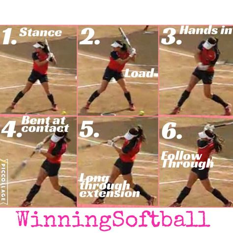 Phases of a swing!! Basic Softball Drills, Coach Pitch Softball Drills, Softball Fundamentals Drills, Softball Tips Batting, Softball Batting Tips, Softball Drills 10u, Softball Catcher Workouts, Softball Drills To Do By Yourself, Softball Tryouts Tips