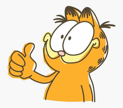 Thumbs Up Sticker, Garfield Images, Garfield Christmas, Sticker Png, Quick Draw, Line Sticker, Cartoon Profile Pics, Silly Cats, Orange Cat