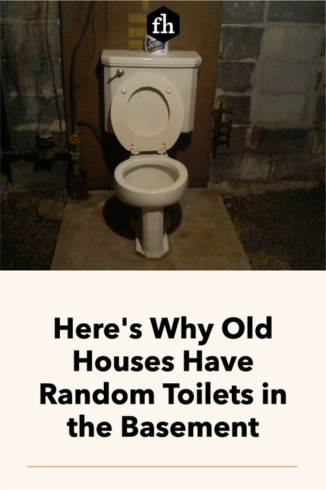 Standalone toilets in the basement are an outdated concept. Why were they necessary in the first place? How To Add A Toilet In A Basement, Old Basement Storage Ideas, Basement Toilet Ideas, Bathrooms In Basement, Basement Toilet Plumbing, Basement Utility Room Ideas Unfinished, Raised Toilet Platform Basement, Upflush Bathroom Basements, Adding Bathroom To Basement