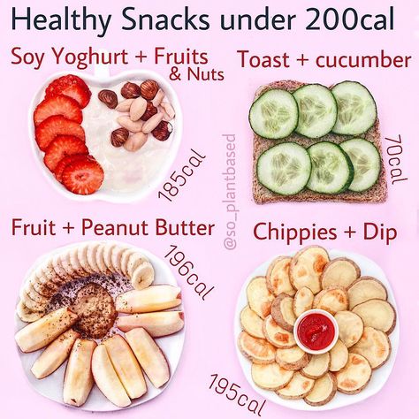 Snacks Under 200 Calories, Snacks Under 200, Meals Under 200 Calories, 200 Calorie Snacks, 200 Calories Recipes, Food Calories List, Super Low Calorie, Low Calorie Lunches, 200 Calorie