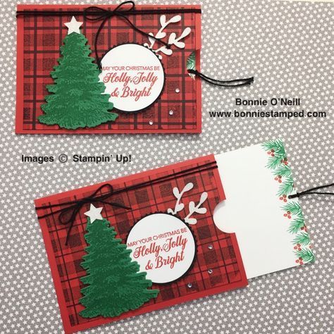 Hidden Gift Card Ideas, Gift Card Holders Stampin Up, Gift Card Holder Diy, Gift Cards Money, Christmas Gift Card Holders, Winter Woods, Gift Card Holders, Money Holder, Money Holders