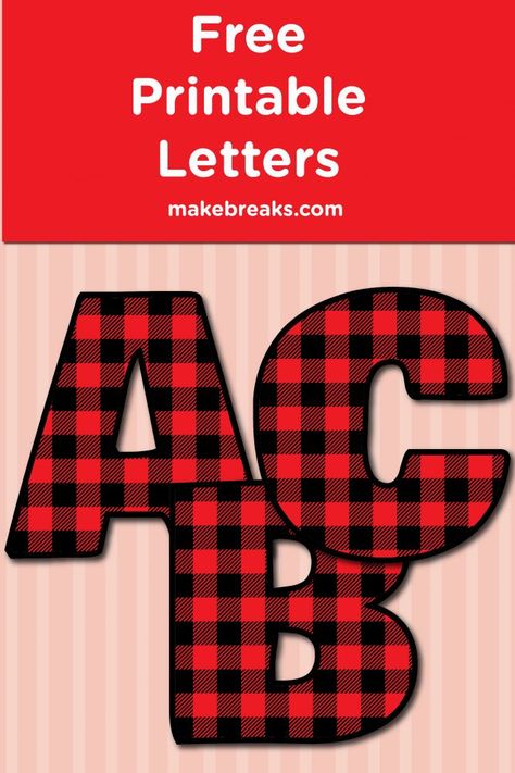 Free Printable Bold Plaid Alphabet - free letters to print. Fabric Letters Pattern Free Printable, Hello Kitty Clipart Free Printable, K4 Classroom, Merry Christmas Font, Clipart Letters, Scrapbook Printables Free, Christmas Fonts Free, Bubble Letter Fonts, Fonts Christmas