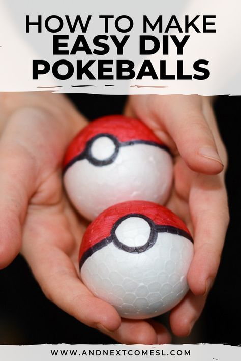 Pokeball Costume Diy, Pokémon Trunk Or Treat, Pokemon Kids Craft, Pokeball Diy, Diy Pokemon Crafts, Pokemon Trainer Costume, Birthday Pokemon, Easy Pokemon, Pokemon Themed Party